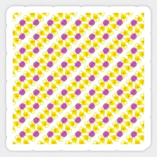 Floral yellow-lilac pattern Sticker